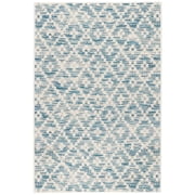 Dash & Albert Melange Diamond Machine Washable Rug, 3 x 5, Blue