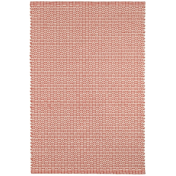 Dash & Albert Miss Muffet Handwoven Cotton Rug, 2' x 3', Paprika