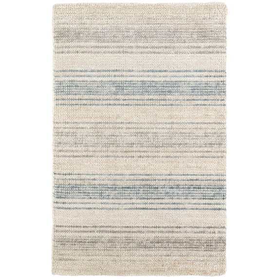Dash & Albert Moonshine Handwoven Cotton/Viscose Rug, 2' x 3', Neutral