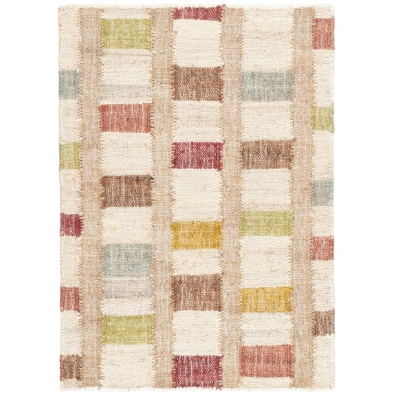 Dash & Albert Mosaic Handwoven Jute Rug, 5' x 8', Multi