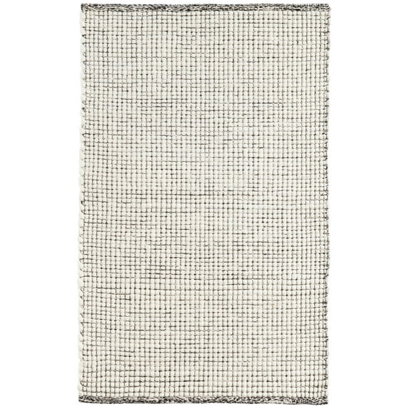 Dash & Albert Network Handwoven Wool Rug, 3' x 5', Black