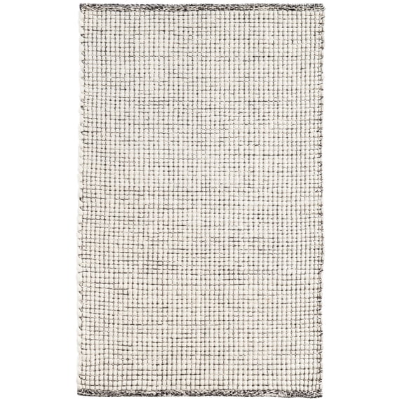 Dash & Albert Network Handwoven Wool Rug, 5' x 8', Black