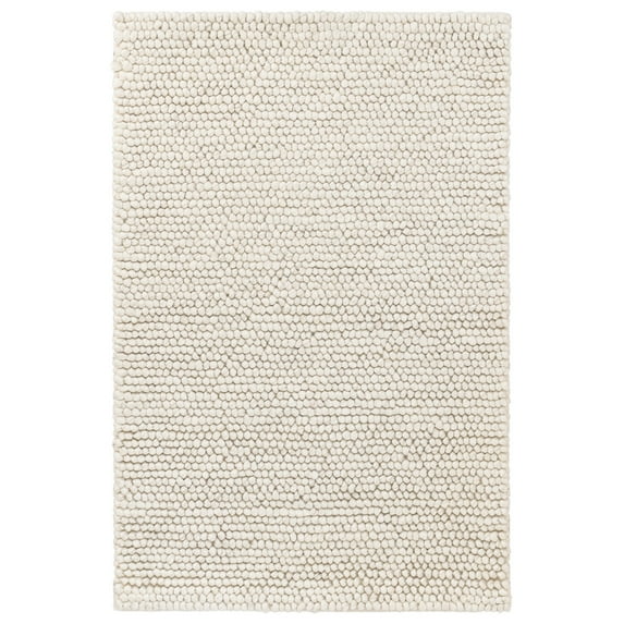 Dash & Albert Niels Handwoven Wool/Viscose Rug, 10' x 14', Ivory