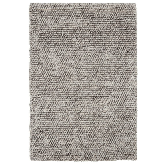 Dash & Albert Niels Handwoven Wool/Viscose Rug, 2' x 3', Grey