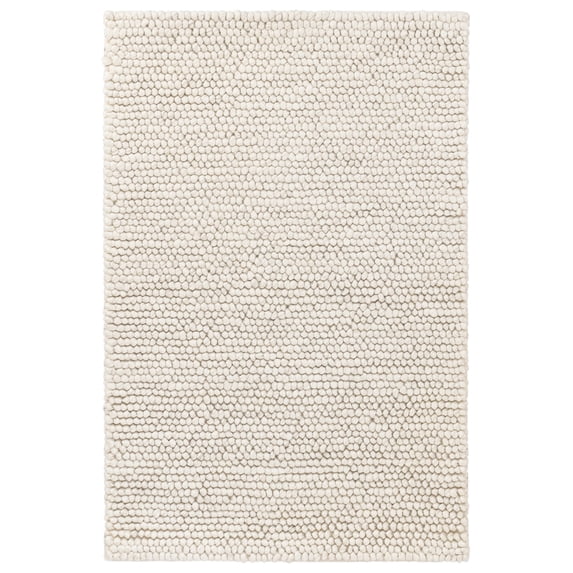 Dash & Albert Niels Handwoven Wool/Viscose Rug, 5' x 8', Ivory