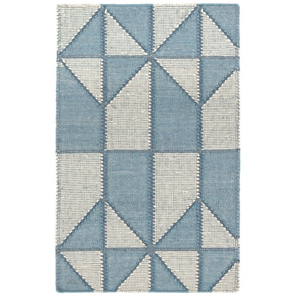 Dash & Albert Ojai Hand Loom Knotted Cotton Rug, 2' x 3', Blue