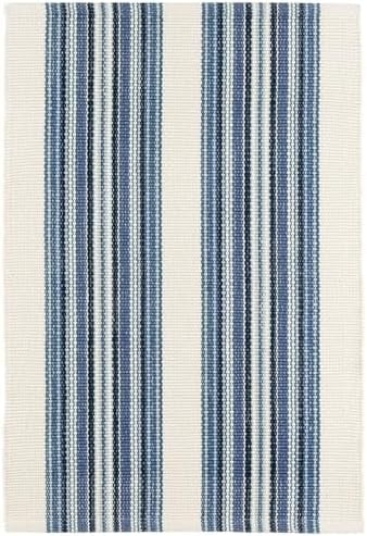 Dash and Albert Road Runner Indoor/Outdoor Area Rug - 2' x 3' Blue ...