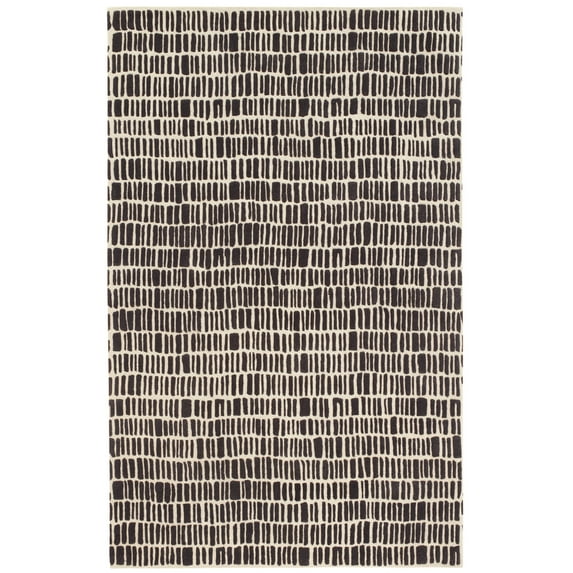 Dash & Albert Roark Hand Tufted Wool Rug, 5' x 8', Charcoal