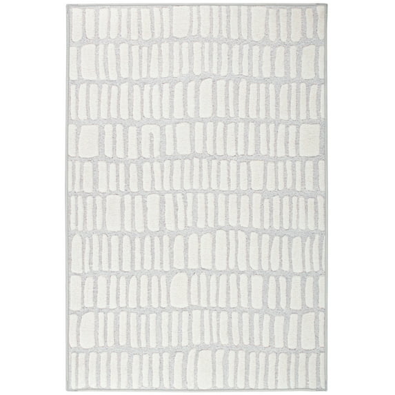 Dash & Albert Roark Machine Washable Rug, 2' x 3', Ivory