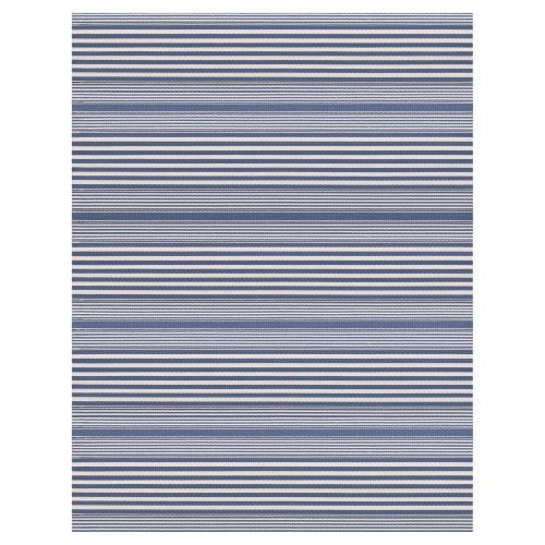 Dash & Albert Rugby Stripe Handwoven Indoor/Outdoor Rug, 2' 6" x 8', Denim
