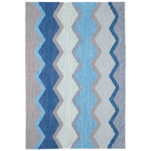 Dash & Albert Safety Net Handwoven Indoor/Outdoor Rug, 2' x 3', Blue