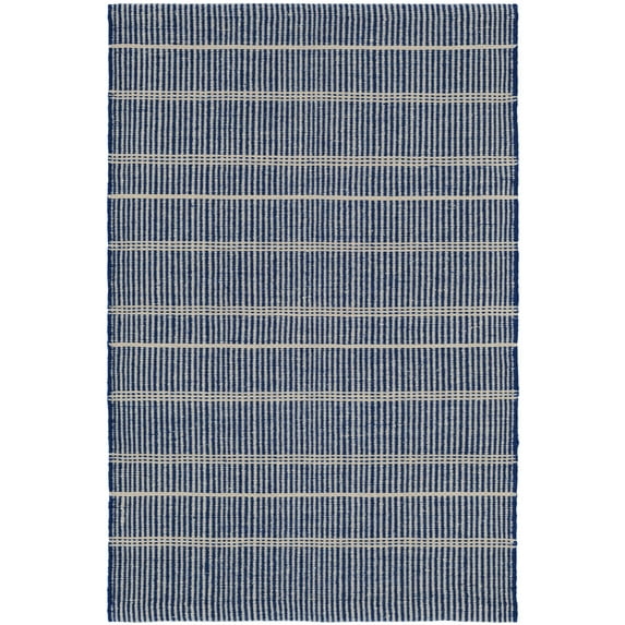 Dash & Albert Samson Handwoven Indoor/Outdoor Rug, 6' x 9', Navy