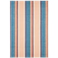 thumbnail image 1 of Dash & Albert Sloane Stripe Handwoven Cotton Rug, 5' x 8', Sunset, 1 of 7