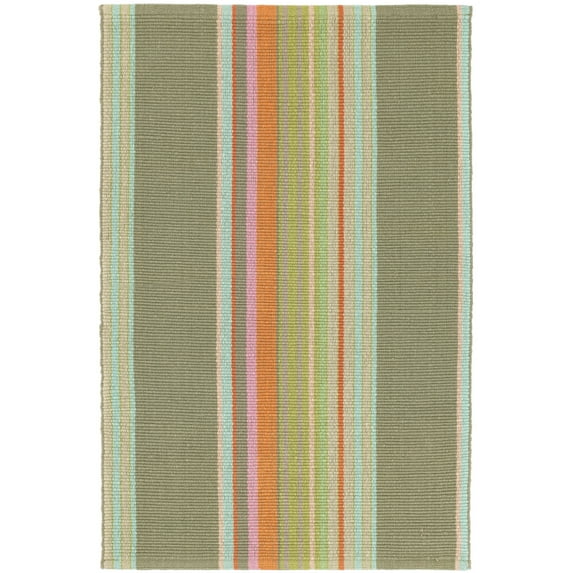 Dash & Albert Stone Soup Handwoven Cotton Rug, 6' x 9', Multi
