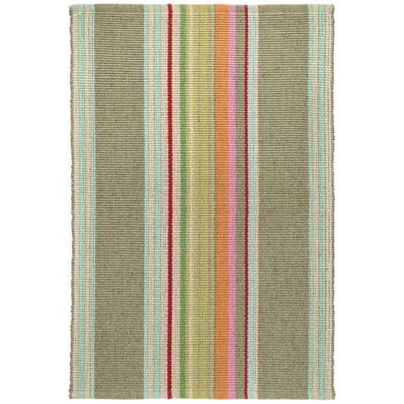 Dash & Albert Stone Soup Handwoven Indoor/Outdoor Rug, 2' 6" x 20', Multi
