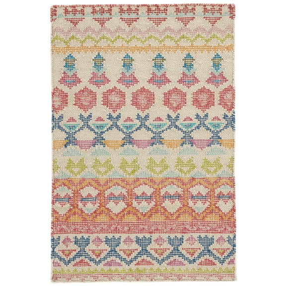 Dash & Albert Stony Brook Hand Loom Knotted Cotton Rug, 3' x 5', Multi