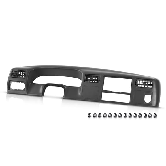 Dash Board Bezel Radio Cluster Trim Panel W/o Hole Dark Gray Fit For 1999-2004 Ford F250 F350