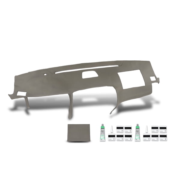 Dash Board Cover Cap Overlay Gray Fit For 2003-2009 Lexus GX470 w/ Speaker Cut