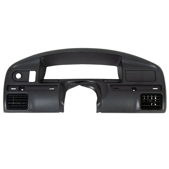 Dash Board Panel Bezel Cover Trim Compatible with Ford 1994-1997, Car Fascia Dash Replacement for F2TZ-15044D70-A -black