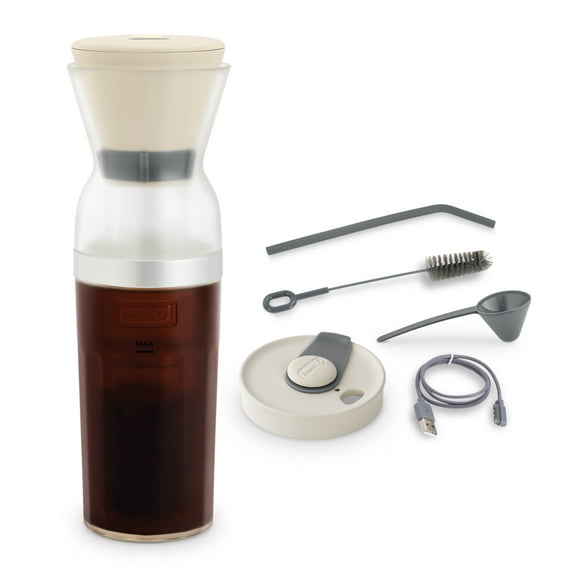 Dash Brew2Go™ Portable Cold Brew System, Makes 1.5 Cups Coffee, Cream