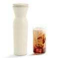 thumbnail image 1 of Open Box Dash Brew2Go Portable Cold Brew System, Single Serve, 10 Minute Brew, Rechargeable, with Travel Lid and Straw, Cream, 1 of 7