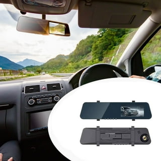 Cámara para coche de espejo 4K delantera y trasera, cámara espejo  retrovisor para carros y camiones con pantalla táctil IPS de 11 in/28 cm,  cámara de
