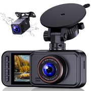 Dash Cam, Dash Cam Front and Rear, Artsic 2560P Mini Car Camera, 2 inch IPS Screen, WDR Night Vision, G-Sensor, Support 256GB Max, Black deal from Walmart
