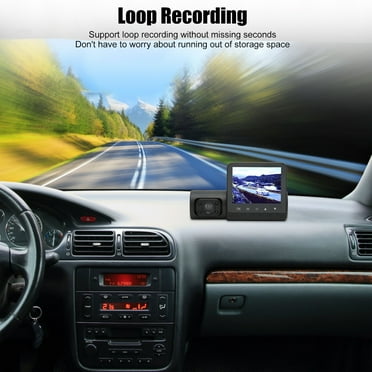 Dash Cam Front and Rear, 3 Channel Dash Cam, 1080P Dash Cam Front and Inside, Triple Dash Cam with Night Vision, Dash Camera, G-Sensor, 24Hr Parking, Loop Recording, Black