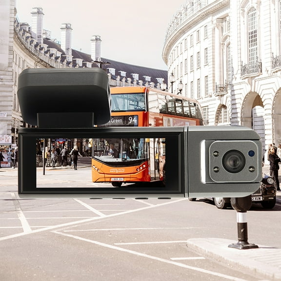 Dash Cam Front and Rear, Harpi Dash Cam Front and Inside,Built In WiFi GPS 1080P Dual Dash Camera for Cars,3.16 Inch Display Dash Cam,170° Wide Angle Camera Recorder,Night Vision