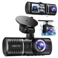 thumbnail image 1 of Dash Cam Front and Rear Three recording 1080P Dash Camera for Cars 3 channel recording Car Camera Front Rear and Inside with 64GB Card loop recording night vision HDR Parking G-Sensor, 1 of 11