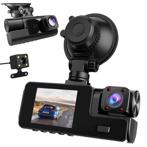Dash Cam Front and Rear, 1080P Dash Camera for Cars, Bluetooth Car Camera, Built-in Wi-Fi, Night Vision, GPS, 32GB Card, Parking Mode