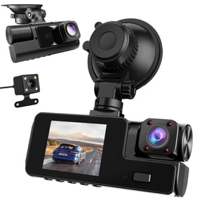 Dash Cam Front and Rear, 1080P Dash Camera for Cars, Bluetooth Car Camera, Built-in Wi-Fi, Night Vision, GPS, Parking Mode