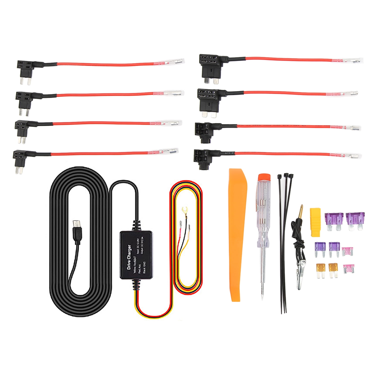 Dash Cam Hardwire Kit 12V?28V to 5V USB Adapter Overheating Protection