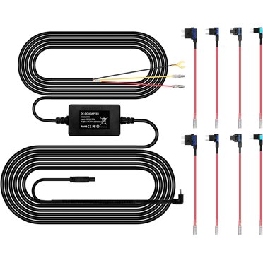 Low Voltage Protection Dash Cam Hardwire Kit For P1 Duo - 12V-24V To 5V Power Cord With 12V-24V Hardwire Kit Parking Mode