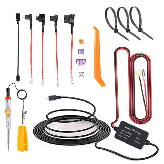 Dash Cam Hardwire Kit MINI USB Adapter 12V?30V to 5V Safe for Mirror