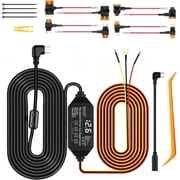 Dash Cam Hardwire Kit USB C, 12V-24V to 5V/3A Adapter Power Cable with Voltage Display, 24/7 Parking Mode, Acc Detection, 4-Level Low Voltage Protection 11.6V/11.9V/12.2V/12.5V