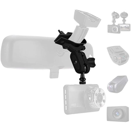 Dash Cam Mount Holder - Mirror Mount, Come with 15+ Different Joints, Suitable for AUKEY, APEMAN, Rexing V1P, YI 2.7", Peztio, Roav, VaVa and Most Other Dash Cameras Dash Cam/GPS