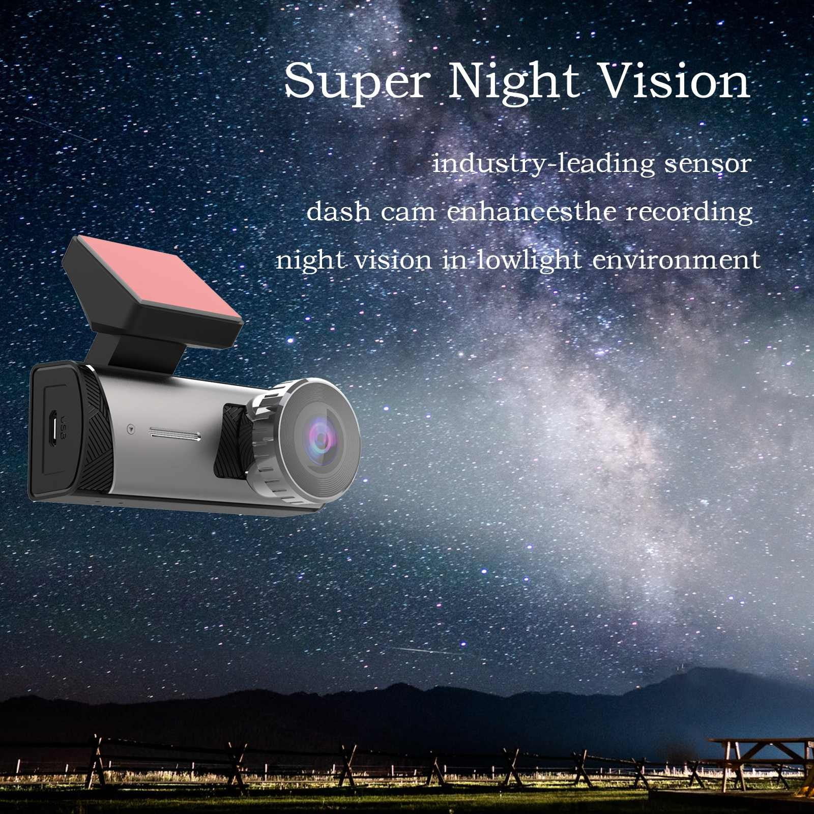 Dash Cam Real 1080P Car Dash Cam Front Dash Camera For Cars Wifi Camera