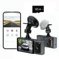thumbnail image 1 of Dash Cam WiFi 1080P FHD Car Video Recorder | Dual Lens Front & Inside Wide Angle | Night Vision | G Sensor | Loop Recording | Parking Monitor | 3” Screen | 32GB Card Included, 1 of 8