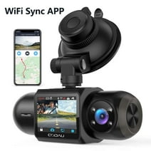 Dash Cam WiFi 2.5K Dual Dash Cam Front and Inside, Parking Mode, Loop Recording Dash Camera Driving Recorder with GPS and Speed