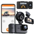 Dash Cam With WiFi 1080P FHD Car Driving Recorder Front And Inside Two Lens Car Cameras HD