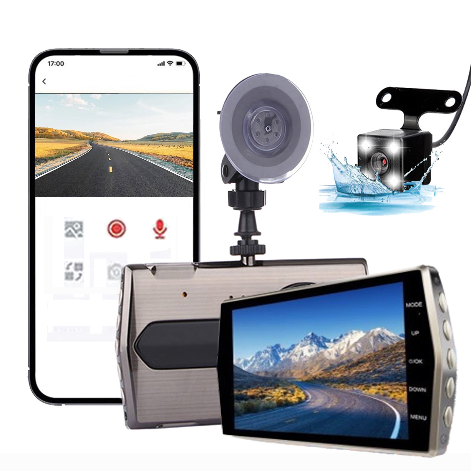 Black Friday Deals On Dash Cam Dash Cam With WiFi 1080P FHD Car Driving Recorder Two Lens Car Cameras