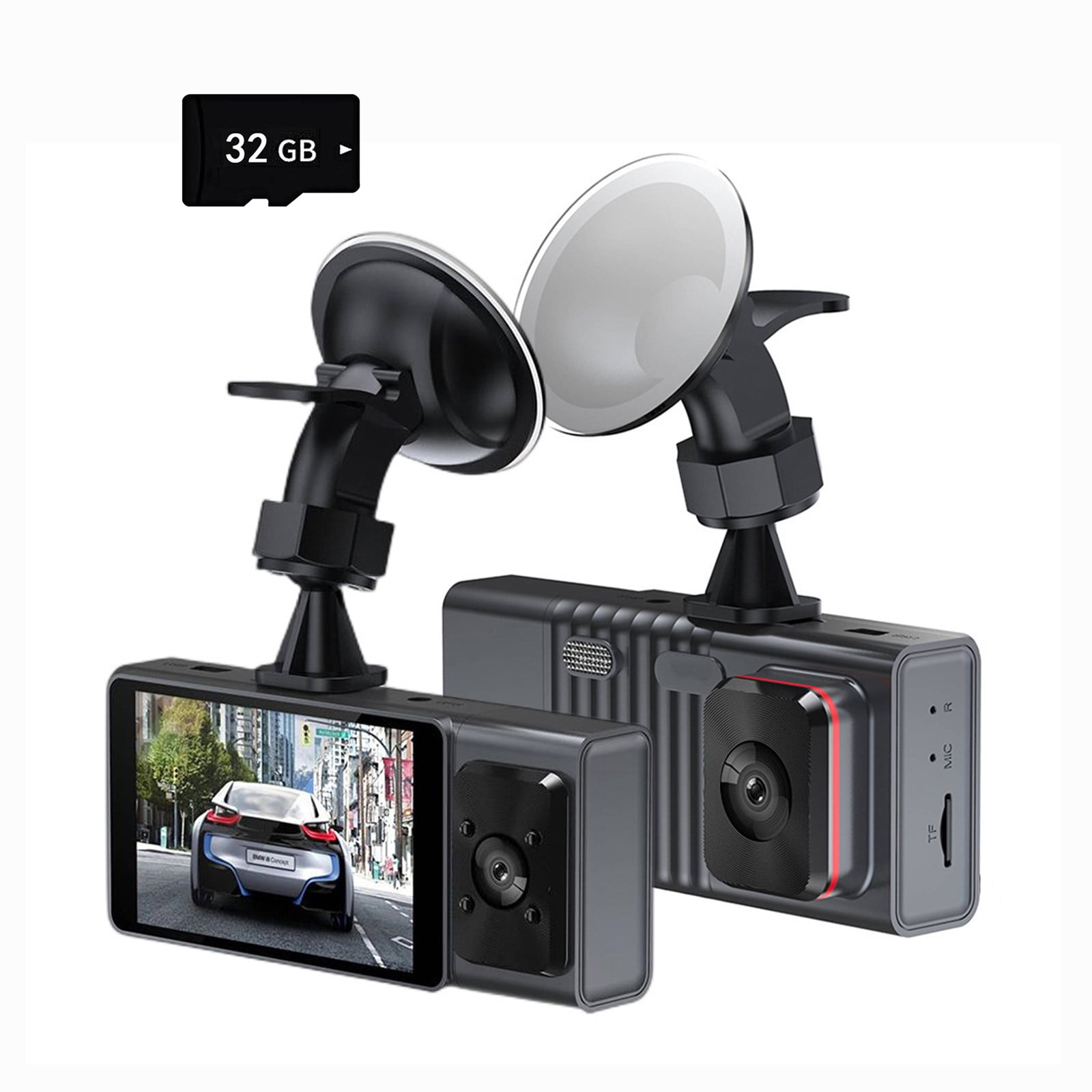 Dash Cam With WiFi 1080P FHD Car Driving Recorder Two Lens Dashboard
