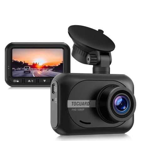 TOGUARD Dash Cam Front 1080P FHD 2.45" Dash Camera for Cars 170° Wide Angle Car Camera, Super Night Vision, WDR, G-Sensor, Loop Recording