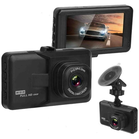 Dash Camera 1080P Mini Dash Cam, iMounTEK Car Security Camera with Ultra Night Vision, 100° Wide View Angle, Motion Detection, Loop Recording, 3 Inch LCD Screen
