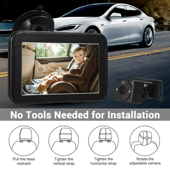Dash Camera,Mirror 5'' Seat Camera View Newborns Clear View Rear Camera Baby With Car Mirror Wide Clear With Wide 5'' 1080p With Infant Car Baby Car Seat 1080p Car Newborns Kids Seat Kids Car