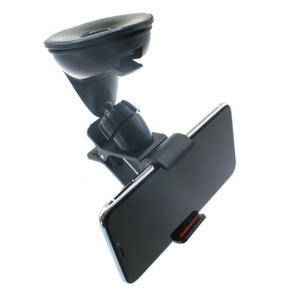 Dash Car Mount for LG Q70, K51 Phones - Windshield Holder Cradle Swivel Dock Suction