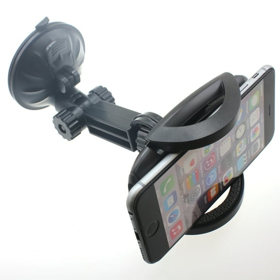 Dash Car Mount for T-Mobile REVVL 5G/4/Plus Phones - Windshield Holder Cradle Swivel Dock Suction X4X Compatible With T-Mobile REVVL 5G/4/Plus Models