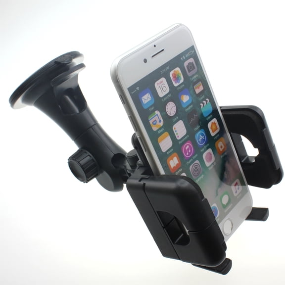 Dash Car Mount for iPhone 15/Pro/Max/Plus - Windshield Holder Cradle Swivel Dock