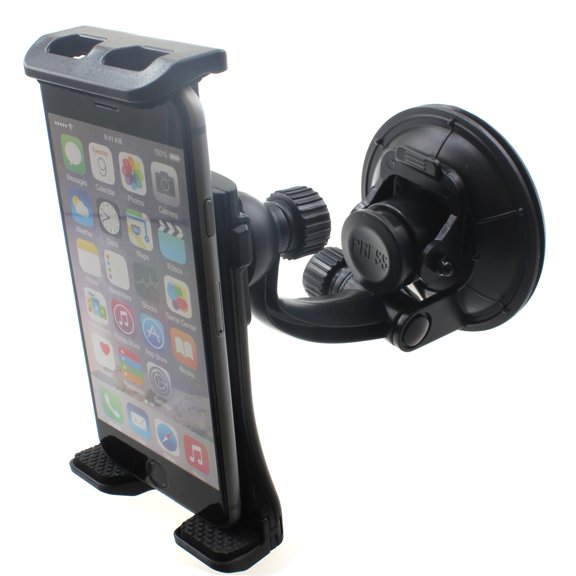 Dash Car Mount for iPhone 16/Pro/Max/Plus - Windshield Holder Strong Grip Cradle Swivel